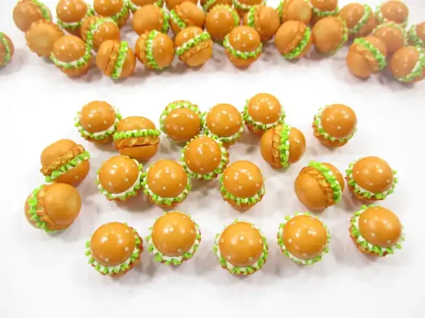 Dollhouse Miniatures Food Lot 10 Hamburger Chicken Burger Bakery Supply 13727 - Image 3