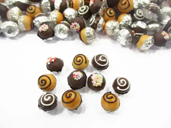Dollhouse Miniature Food Chocolate Ball Bread Dollhouse Food Accessory - Image 3
