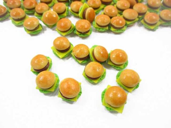 Dollhouse Food  Accessories Lot Cheese Burger Dollhouse Miniature Food