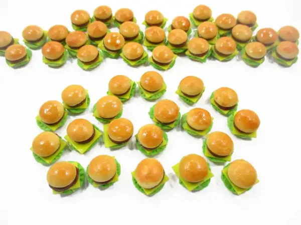 Dollhouse Food  Accessories Lot Cheese Burger Dollhouse Miniature Food - Image 4