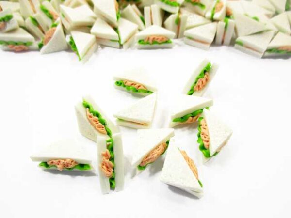 Dollhouse Food Accessories Lot Tuna Sandwich Bread Miniature Food