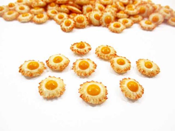 Dollhouse Miniatures Food Lot Loose Fried Eggs Mini Breakfast Supply