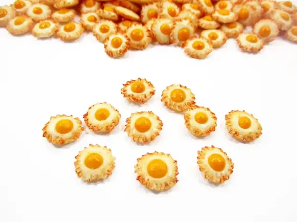 Dollhouse Miniatures Food Lot Loose Fried Eggs Mini Breakfast Supply - Image 2