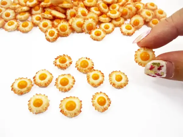 Dollhouse Miniatures Food Lot Loose Fried Eggs Mini Breakfast Supply - Image 5