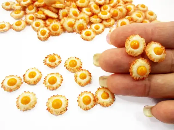 Dollhouse Miniatures Food Lot Loose Fried Eggs Mini Breakfast Supply - Image 6