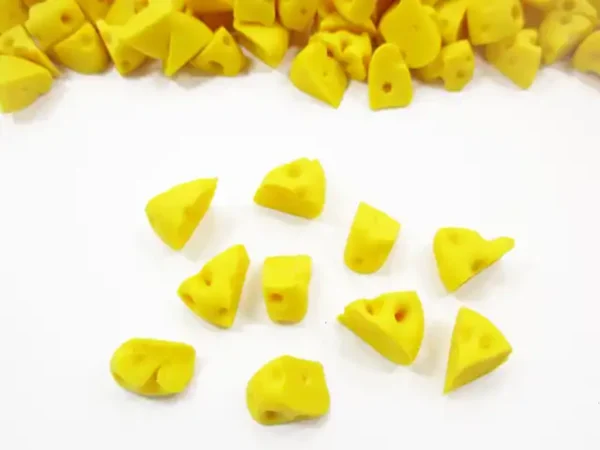 Dollhouse Miniature Lot Yellow Cheese Slice Dollhouse Tiny food Supply - Image 2
