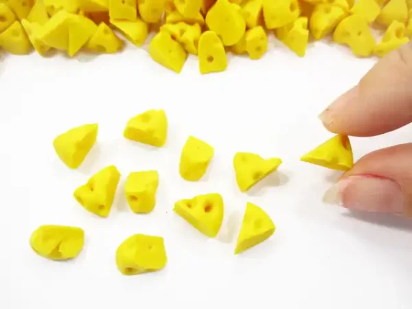 Dollhouse Miniature Lot Yellow Cheese Slice Dollhouse Tiny food Supply - Image 5
