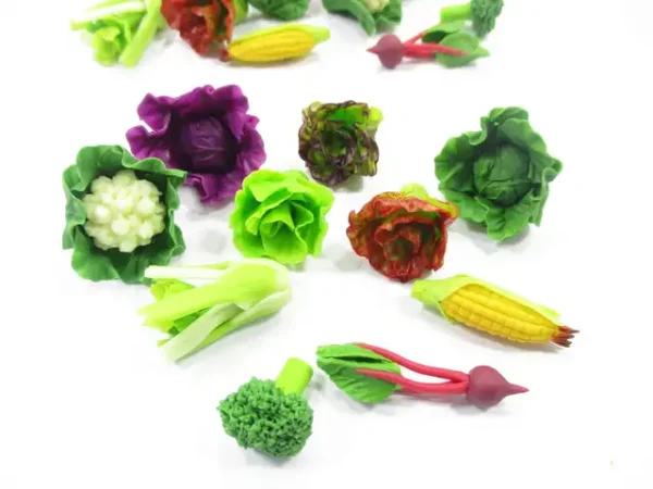 Mixed 10 Loose Corn Salad Vegetables 1:6 Dollhouse Miniature Food Supply 16650 - Image 2