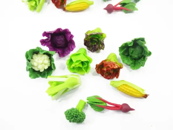 Mixed 10 Loose Corn Salad Vegetables 1:6 Dollhouse Miniature Food Supply 16650 - Image 5