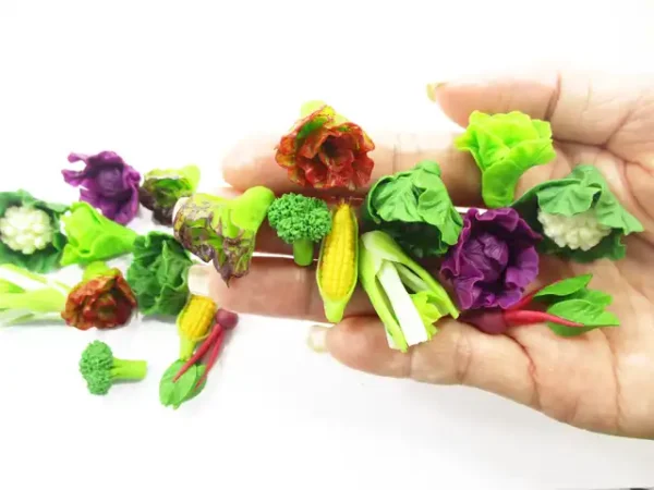 Mixed 10 Loose Corn Salad Vegetables 1:6 Dollhouse Miniature Food Supply 16650 - Image 6