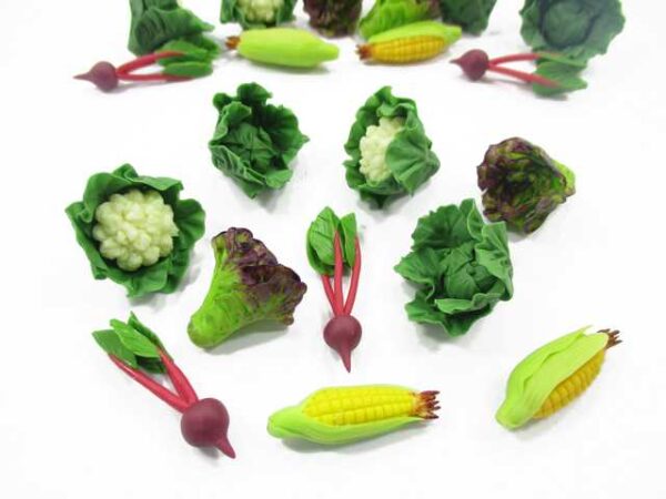 Mixed 10 Loose Corn Salad Vegetables 1:6 Dollhouse Miniature Food Supply 16652