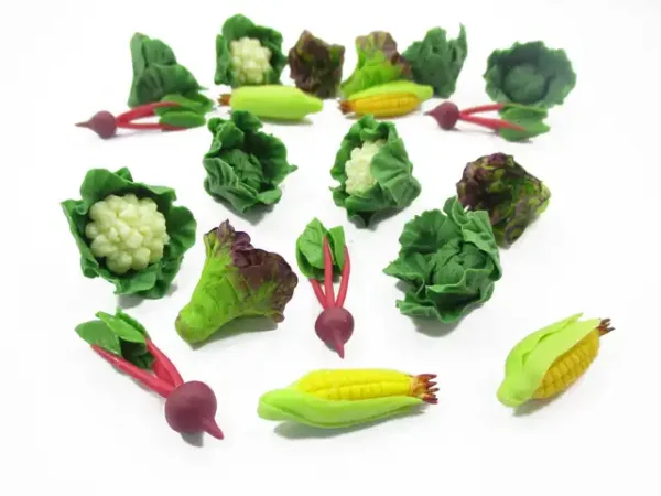 Mixed 10 Loose Corn Salad Vegetables 1:6 Dollhouse Miniature Food Supply 16652 - Image 3