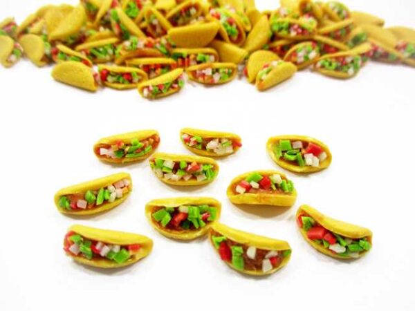 Loose Beef And Salad Taco Dollhouse Miniatures Food Bakery