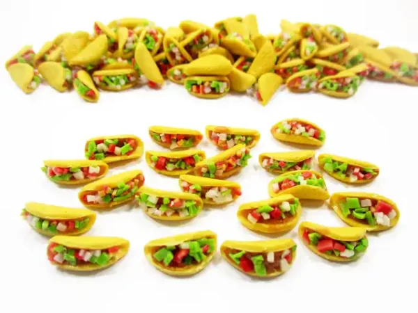Loose Beef And Salad Taco Dollhouse Miniatures Food Bakery - Image 3