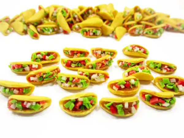 Loose Beef And Salad Taco Dollhouse Miniatures Food Bakery - Image 4