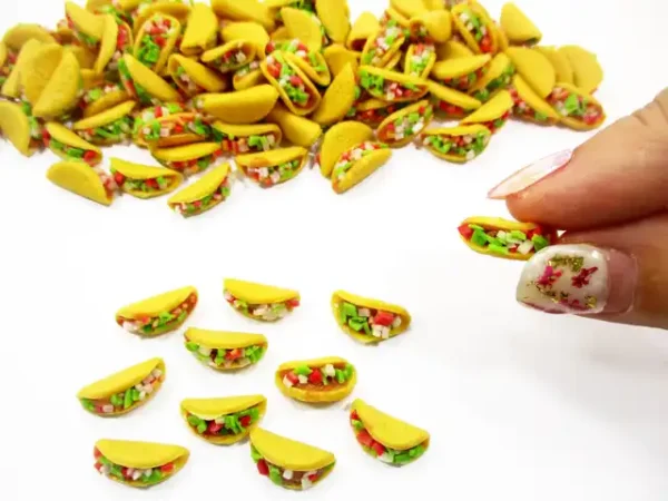 Loose Beef And Salad Taco Dollhouse Miniatures Food Bakery - Image 5