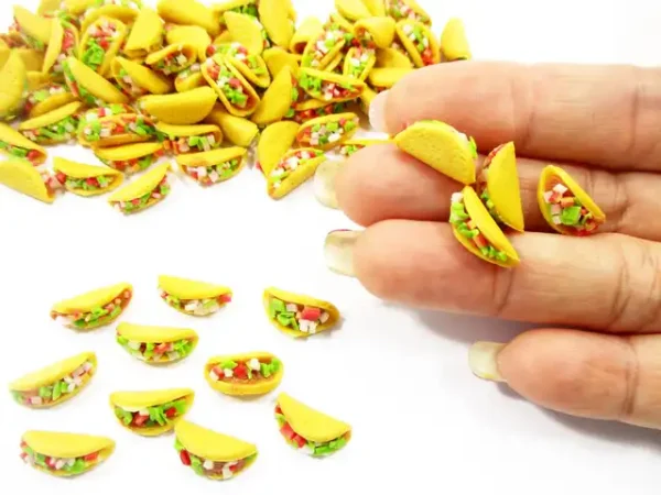 Loose Beef And Salad Taco Dollhouse Miniatures Food Bakery - Image 6