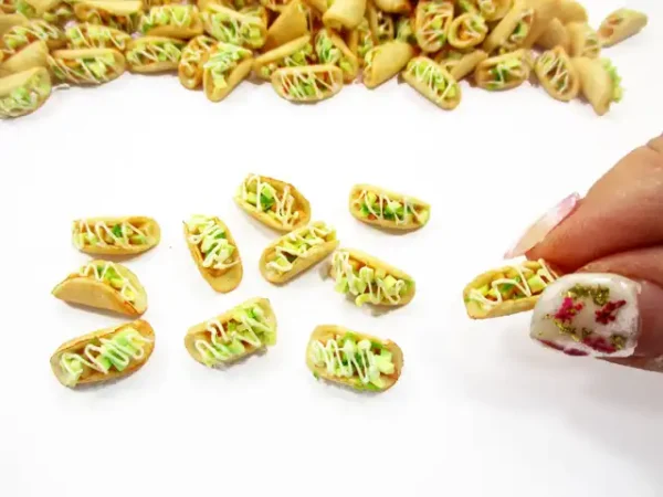 Loose Avocado Salad Taco Dollhouse Miniatures Food Bakery - Image 5