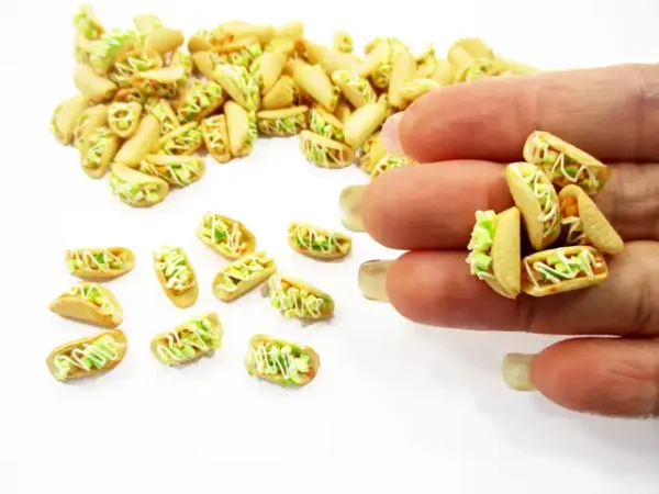 Loose Avocado Salad Taco Dollhouse Miniatures Food Bakery - Image 6