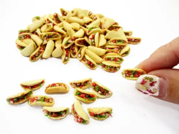 Loose Beef And Salad Taco Dollhouse Miniatures Food Bakery - Image 5