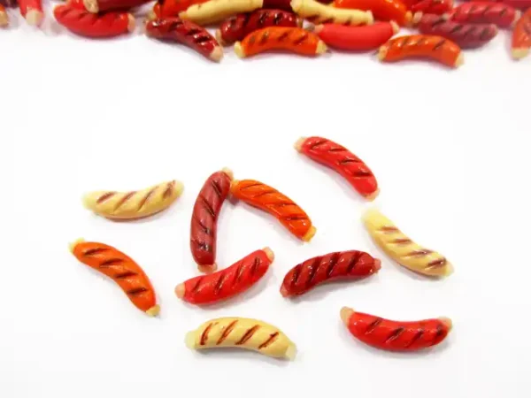 Dollhouse Miniature Food Loose Sausage Breakfast Supply Food - Image 2