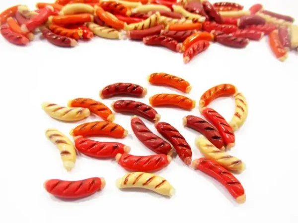 Dollhouse Miniature Food Loose Sausage Breakfast Supply Food - Image 3
