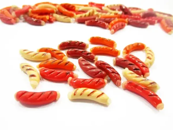 Dollhouse Miniature Food Loose Sausage Breakfast Supply Food - Image 4