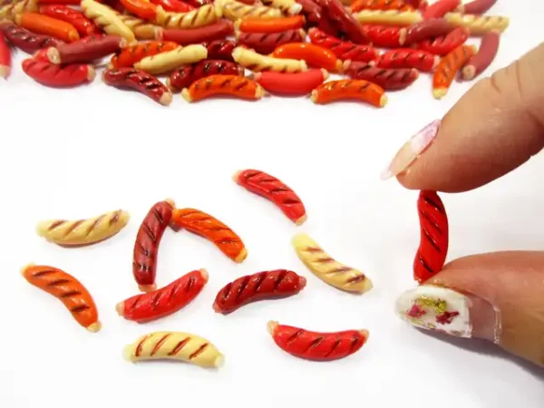 Dollhouse Miniature Food Loose Sausage Breakfast Supply Food - Image 5
