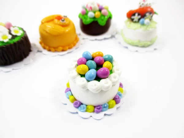 Dollhouse 5 Tiny Easter Cake 1:12 Miniature Decoration Bakery Cake Supply 16921 - Image 3