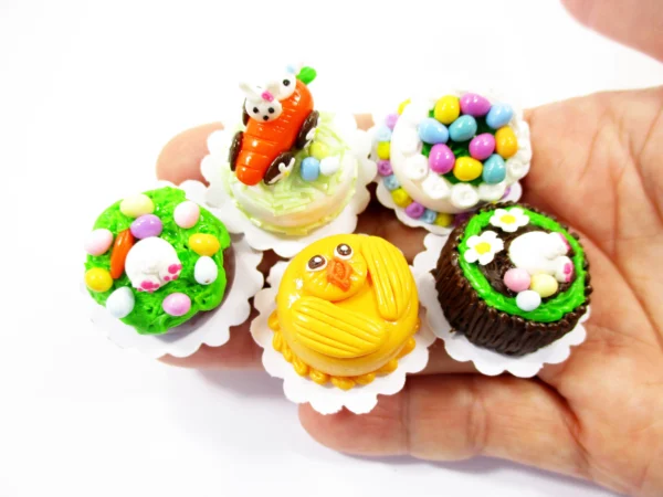 Dollhouse 5 Tiny Easter Cake 1:12 Miniature Decoration Bakery Cake Supply 16921 - Image 8