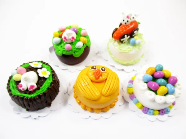 Miniature 10 Easter Cake 1:12 Dollhouse Tiny Food Cake Bakery Clay Supply 16922 - Image 4