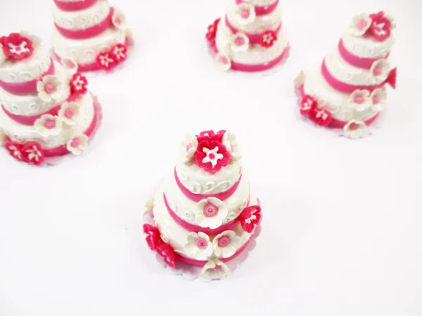 Miniature 3 Layer Wedding Cake Dollhouse Dessert Cake Anniversary Cake 16923 - Image 3