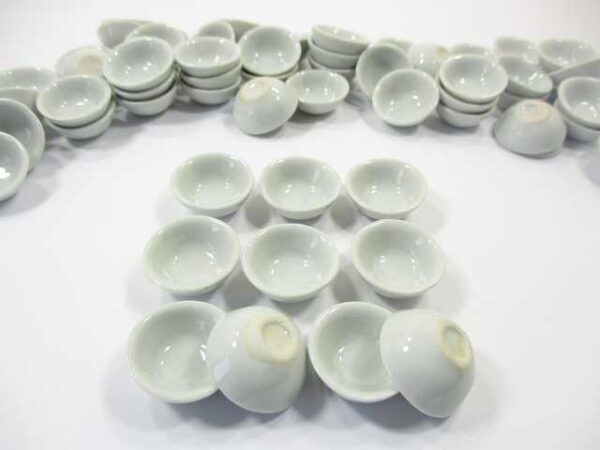 20 mm White Round Bowls Dollhouse Miniatures Ceramic Supply