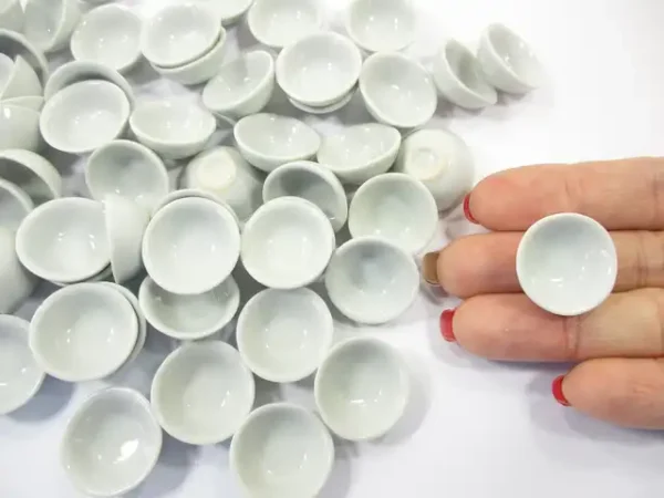 20 mm White Round Bowls Dollhouse Miniatures Ceramic Supply - Image 6