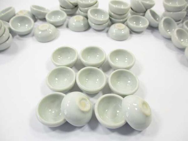 New 20 mm White Round Bowls Dollhouse Miniatures Ceramic Supply