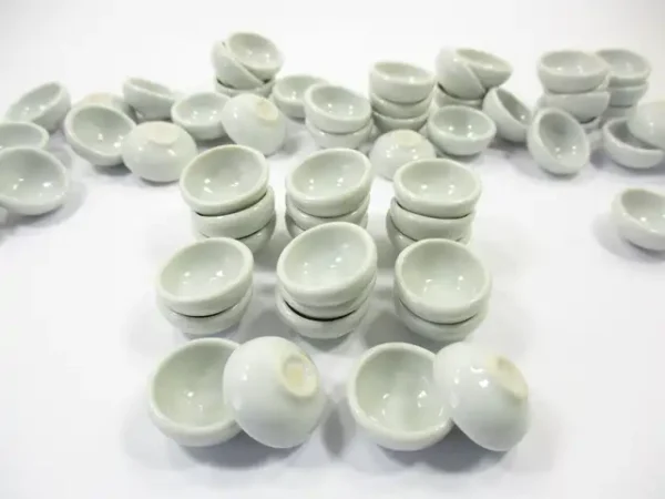 New 20 mm White Round Bowls Dollhouse Miniatures Ceramic Supply - Image 3