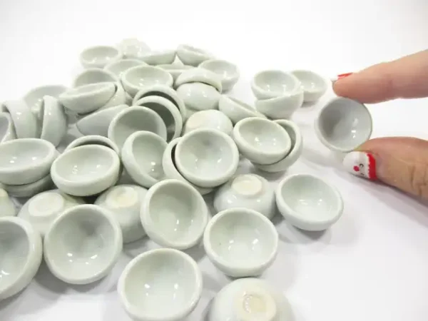 New 20 mm White Round Bowls Dollhouse Miniatures Ceramic Supply - Image 5