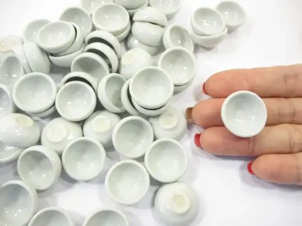 New 20 mm White Round Bowls Dollhouse Miniatures Ceramic Supply - Image 6