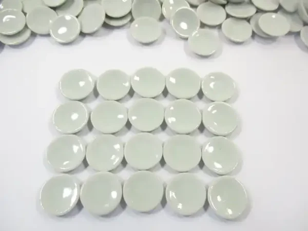 15mm White Round Plate Dish Saucer Dollhouse Miniature Ceramic Kitchen - Image 3