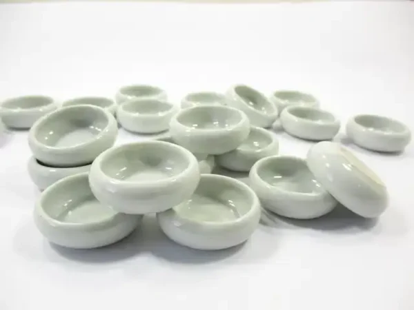10 White Round Bowl Dollhouse Miniatures Ceramic Supply Kitchenware 13400 - Image 2