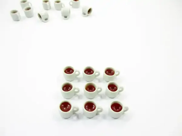 Miniature Drink Beverage White Tea Ceramic Mug Cup Size M Dollhouse Food - Image 3