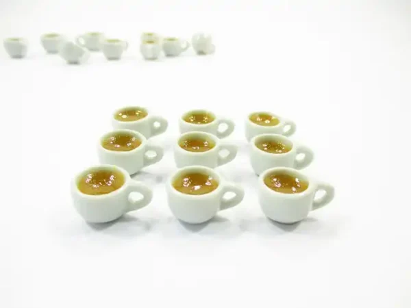 Dollhouse Miniature Food Drink Beverage Ceramic Coffee Cups Mugs #S - Image 2