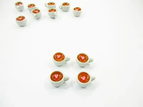 1:6 Set Cups Strawberry Tea Dollhouse Miniatures Food Drink Beverage #M - Image 4