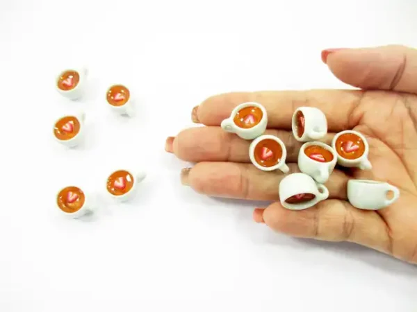 1:6 Set Cups Strawberry Tea Dollhouse Miniatures Food Drink Beverage #M - Image 6