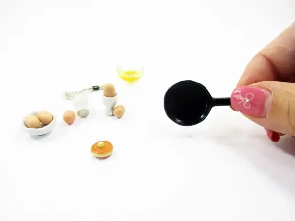 Dollhouse Miniatures Food Breakfast Pancake Preparation Set Kitchen Supply 16215 - Image 4