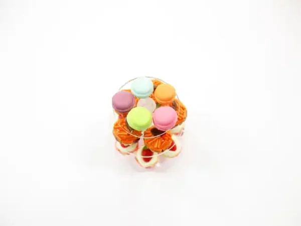 Small Clear Acrylic 3 Tiers Cake/Bakery Stand Dollhouse Miniatures 9972 - Image 3
