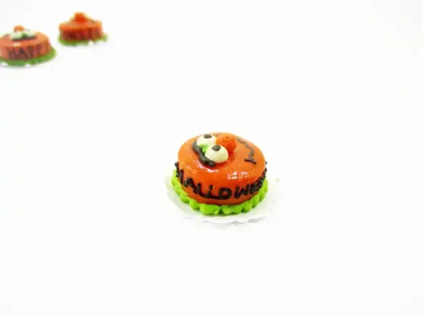 Dollhouse Miniature Halloween Cake 2 cm Happy Fancy Night Seasonal Supply 13993 - Image 3