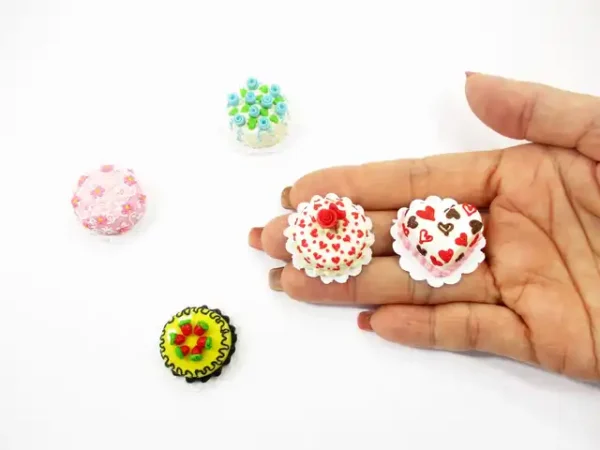Dollhouse Miniatures Food 5 Mixed Cake 20 mm Dollhouse Food Accessories 14879 - Image 7