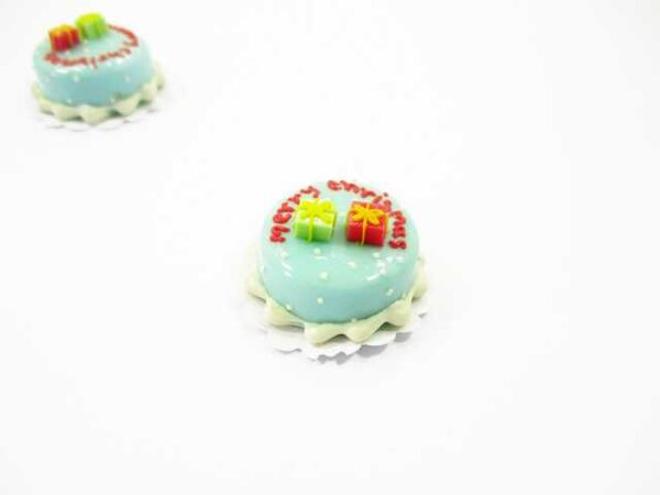 Dollhouse Miniature 1 Cake 2 cm Christmas Seasonal Dollhouse Food Supply 14925