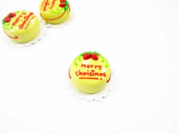 Dollhouse Food Supply 1 Cake 2 cm Christmas Seasonal Dollhouse Miniature 14930